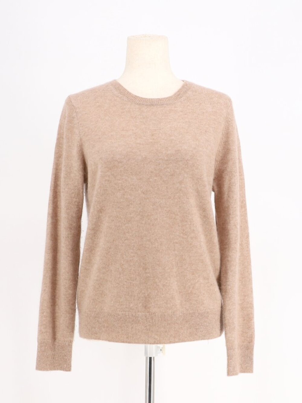 QUINCE Women's Mongolian Cashmere Crewneck Sweater in Oatmeal Size M - Picture 2 of 7